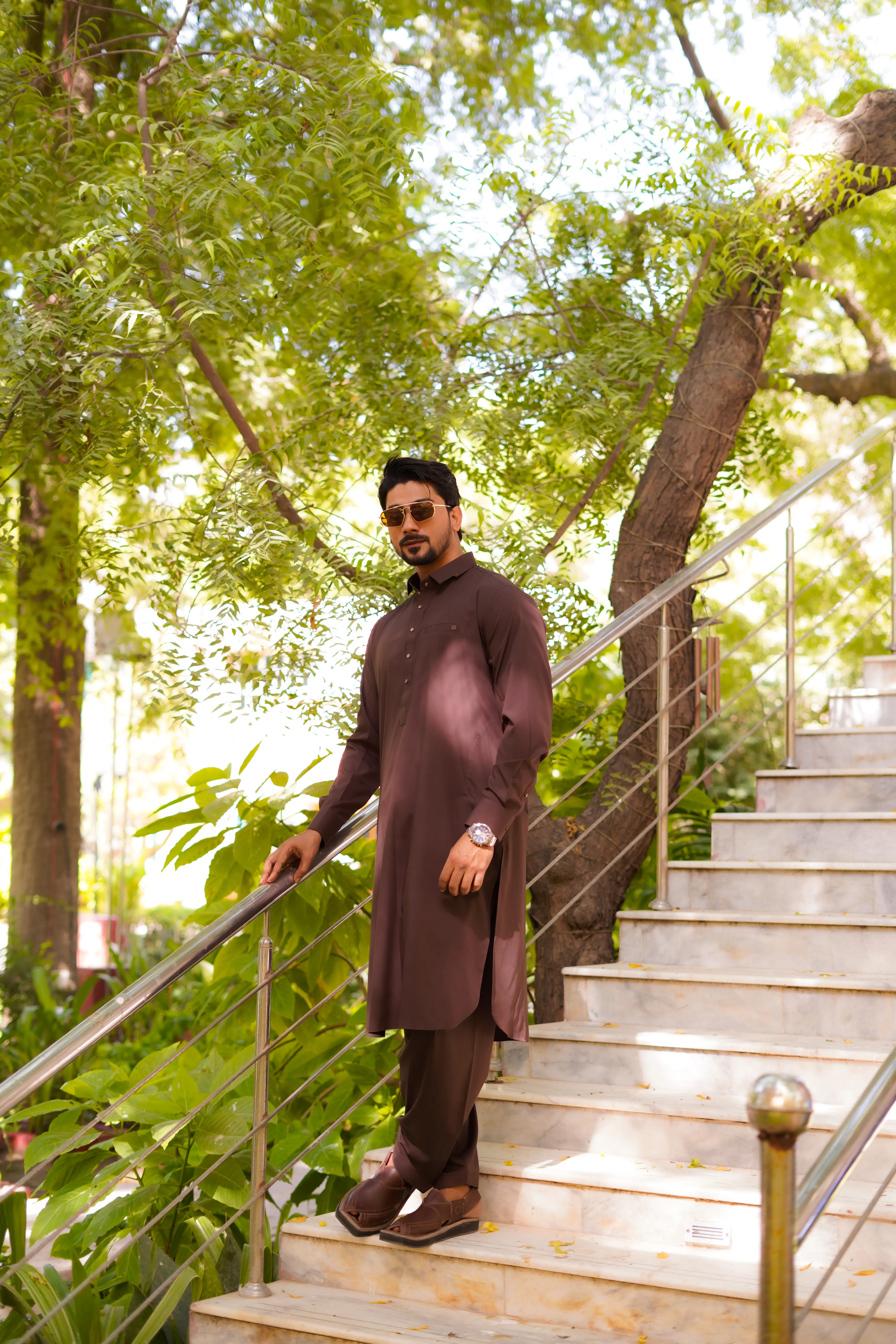 Chocolate Brown Blended Wash n Wear