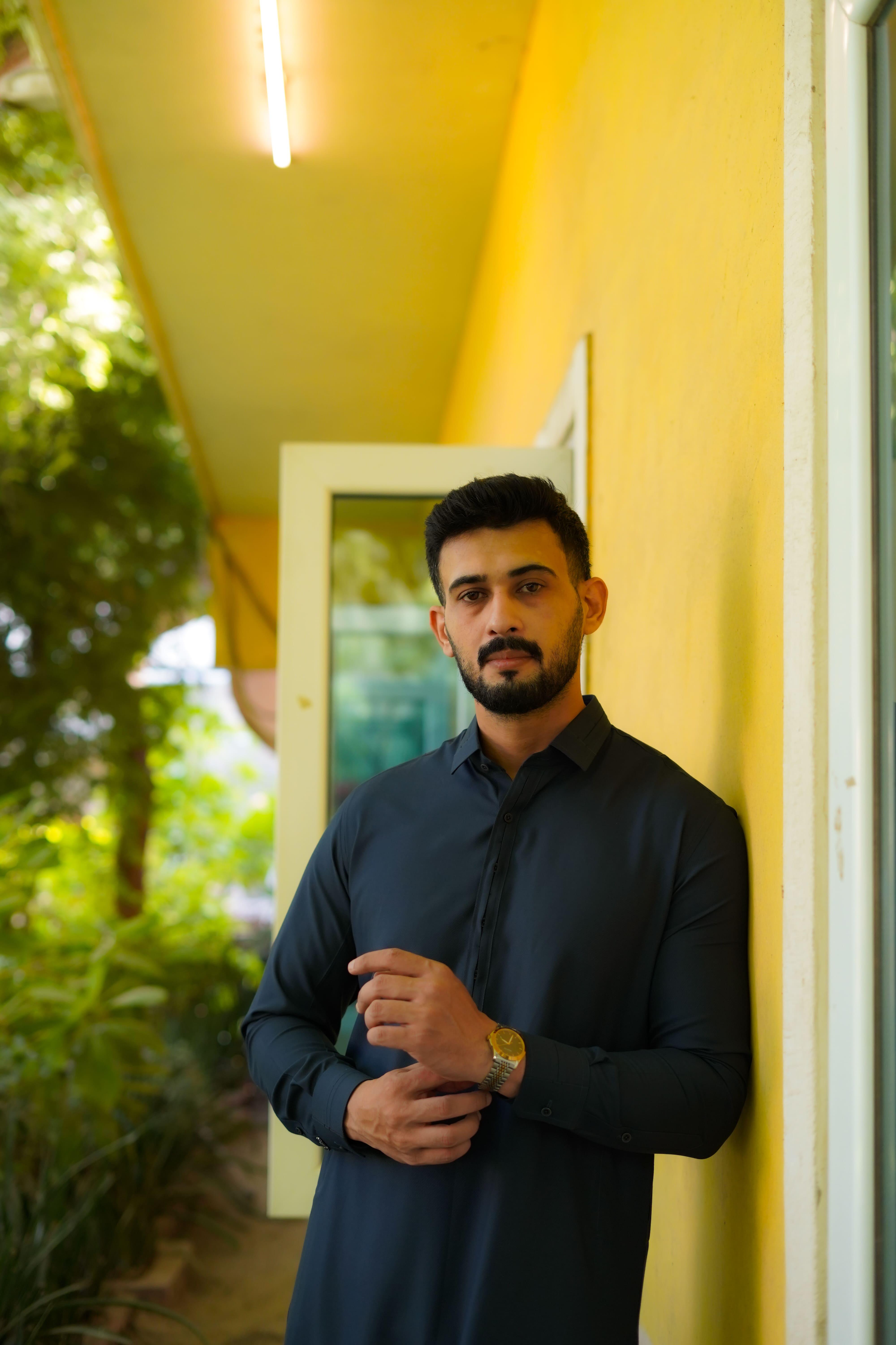 Grey Self Pure Blended Wash n Wear